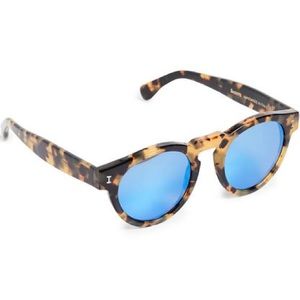 Illesteva Leonardo blue lense sunglasses